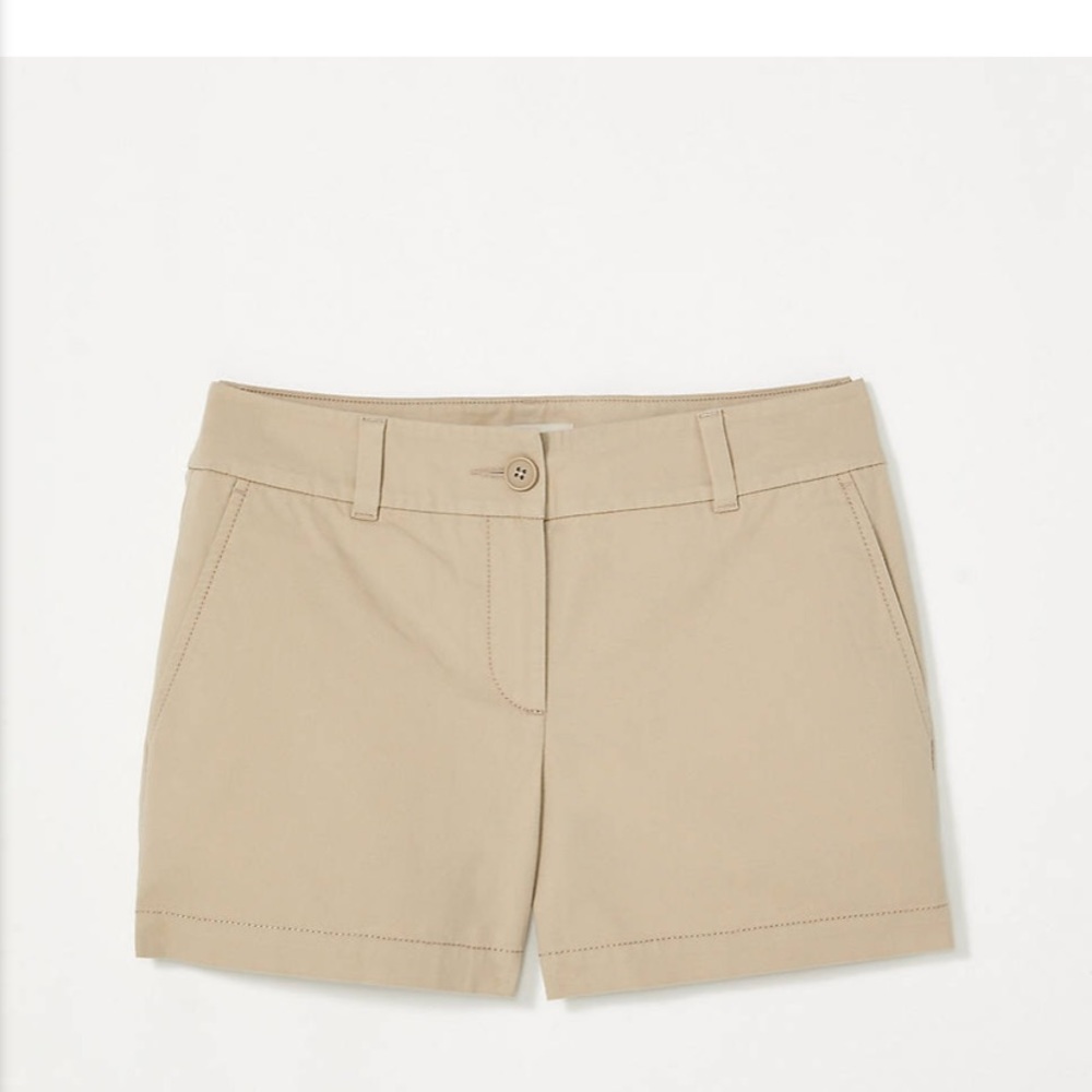 Anne Taylor Loft Twill Khaki Shorts